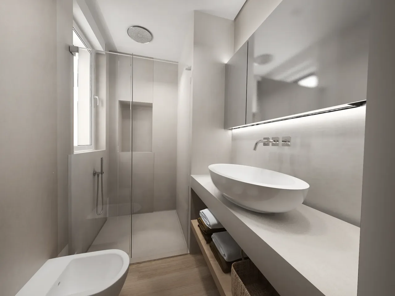 Bagno sempre luminoso senza cambiare piastrelle: la strategia dei designer per l’estate Bagno sempre luminoso senza cambiare piastrelle: la strategia dei designer per l’estate
